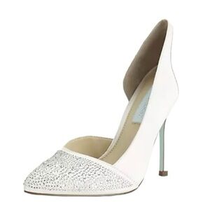 BLUE by BETSEY JOHNSON Formal Rhinestone-Embellished Pointed Toe High Heels